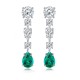 Ruif Jewelry Classic Design S925 Silver 3.63ct Lab Grown Emerald And Sapphire Earrings Gemstone Jewelry Ruif Jewelry Classic Design S925 Silver 3.63ct Lab Grown Emerald And Sapphire Earrings Gemstone Jewelry