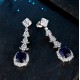 Ruif Jewelry Classic Design S925 Silver 8.96ct Lab Grown Sapphire Earrings Royal Blue Gemstone Jewelry Ruif Jewelry Classic Design S925 Silver 8.96ct Lab Grown Sapphire Earrings Royal Blue Gemstone Jewelry