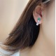 Ruif Jewelry Classic Design S925 Silver 1.19ct Lab Grown Emerald Earrings Red Ruby Royal Blue Sapphire Gemstone Jewelry Ruif Jewelry Classic Design S925 Silver 1.19ct Lab Grown Emerald Earrings Red Ruby Royal Blue Sapphire Gemstone Jewelry
