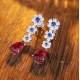 Ruif Jewelry Classic Design S925 Silver 5.37ct Lab Grown Emerald Earrings And Ruby Sapphire Earrings Gemstone Jewelry Ruif Jewelry Classic Design S925 Silver 5.37ct Lab Grown Emerald Earrings And Ruby Sapphire Earrings Gemstone Jewelry