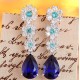 Ruif Jewelry Classic Design S925 Silver 5.37ct Lab Grown Emerald Earrings And Ruby Sapphire Earrings Gemstone Jewelry Ruif Jewelry Classic Design S925 Silver 5.37ct Lab Grown Emerald Earrings And Ruby Sapphire Earrings Gemstone Jewelry