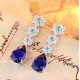 Ruif Jewelry Classic Design S925 Silver 5.37ct Lab Grown Emerald Earrings And Ruby Sapphire Earrings Gemstone Jewelry Ruif Jewelry Classic Design S925 Silver 5.37ct Lab Grown Emerald Earrings And Ruby Sapphire Earrings Gemstone Jewelry