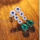 Ruif Jewelry Classic Design S925 Silver 5.37ct Lab Grown Emerald Earrings And Ruby Sapphire Earrings Gemstone Jewelry Ruif Jewelry Classic Design S925 Silver 5.37ct Lab Grown Emerald Earrings And Ruby Sapphire Earrings Gemstone Jewelry