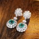Ruif Jewelry Classic Design S925 Silver 2.94ct Lab Grown Emerald Earrings Gemstone Jewelry Ruif Jewelry Classic Design S925 Silver 2.94ct Lab Grown Emerald Earrings Gemstone Jewelry