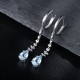 Ruif Jewelry Classic Design S925 Silver 3.07ct aquamarine Earrings Women Jewelry Ladies Party Gift Ruif Jewelry Classic Design S925 Silver 3.07ct aquamarine Earrings Women Jewelry Ladies Party Gift