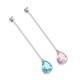 Ruif Jewelry Classic Design S925 Silver 13.72ct aquamarine and pink morgant Earrings Women Jewelry Ladies Party Gift Ruif Jewelry Classic Design S925 Silver 13.72ct aquamarine and pink morgant Earrings Women Jewelry Ladies Party Gift