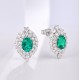 Ruif Jewelry Classic Design S925 Silver 3.21ct Lab Grown Emerald Earrings Red Ruby Royal Blue Sapphire Gemstone Jewelry Ruif Jewelry Classic Design S925 Silver 3.21ct Lab Grown Emerald Earrings Red Ruby Royal Blue Sapphire Gemstone Jewelry