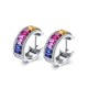 Ruif Jewelry Classic Design S925 Silver 6.28ct Lab Grown Sapphire Earrings Rainbow Color Gemstone Jewelry Ruif Jewelry Classic Design S925 Silver 6.28ct Lab Grown Sapphire Earrings Rainbow Color Gemstone Jewelry