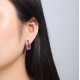 Ruif Jewelry Classic Design S925 Silver 6.28ct Lab Grown Sapphire Earrings Rainbow Color Gemstone Jewelry Ruif Jewelry Classic Design S925 Silver 6.28ct Lab Grown Sapphire Earrings Rainbow Color Gemstone Jewelry