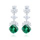 Ruif Jewelry Classic Design S925 Silver 6.3ct Lab Grown Emerald/Ruby/Sapphire/Cobaltite Spinel Earrings Gemstone Jewelry Ruif Jewelry Classic Design S925 Silver 6.3ct Lab Grown Emerald/Ruby/Sapphire/Cobaltite Spinel Earrings Gemstone Jewelry
