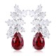 Ruif Jewelry Classic Design S925 Silver 8.5ct Lab Grown Ruby Earrings Gemstone Jewelry Ruif Jewelry Classic Design S925 Silver 8.5ct Lab Grown Ruby Earrings Gemstone Jewelry