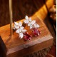 Ruif Jewelry Classic Design S925 Silver 8.5ct Lab Grown Ruby Earrings Gemstone Jewelry Ruif Jewelry Classic Design S925 Silver 8.5ct Lab Grown Ruby Earrings Gemstone Jewelry