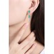 Ruif Jewelry Classic Design S925 Silver 2.75ct Lab Grown Emerald/Ruby Earrings Gemstone Jewelry