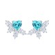 Ruif Jewelry Classic Design S925 Silver 1.5ct Lab Grown Emerald Earrings Red Ruby Royal Blue Sapphire Gemstone Jewelry Ruif Jewelry Classic Design S925 Silver 1.5ct Lab Grown Emerald Earrings Red Ruby Royal Blue Sapphire Gemstone Jewelry
