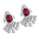 Ruif Jewelry Classic Design S925 Silver 13.47ct Lab Grown Ruby Earrings Gemstone Jewelry Ruif Jewelry Classic Design S925 Silver 13.47ct Lab Grown Ruby Earrings Gemstone Jewelry