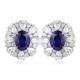 Ruif Jewelry Classic Design S925 Silver 3.3ct Lab Grown Sapphire Earrings Royal Blue Gemstone Jewelry Ruif Jewelry Classic Design S925 Silver 3.3ct Lab Grown Sapphire Earrings Royal Blue Gemstone Jewelry