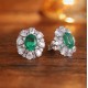 Ruif Jewelry Classic Design S925 Silver 2.34ct Lab Grown Emerald Earrings Gemstone Jewelry Ruif Jewelry Classic Design S925 Silver 2.34ct Lab Grown Emerald Earrings Gemstone Jewelry
