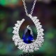 Ruif Jewelry Classic Design S925 Silver 1.91ct Lab Grown Emerald Pendant Necklace royal blue sapphire Red Ruby Gemstone Jewelry Ruif Jewelry Classic Design S925 Silver 1.91ct Lab Grown Emerald Pendant Necklace royal blue sapphire Red Ruby Gemstone Jewelry