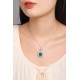 Ruif Jewelry Classic Design S925 Silver 3.392ct Lab Grown Emerald Pendant Necklace Gemstone Jewelry