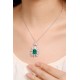 Ruif Jewelry Classic Design S925 Silver 3.392ct Lab Grown Emerald Pendant Necklace Gemstone Jewelry