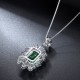 Ruif Jewelry Classic Design S925 Silver 4.83ct Lab Grown Emerald Pendant Necklace Gemstone Jewelry Ruif Jewelry Classic Design S925 Silver 4.83ct Lab Grown Emerald Pendant Necklace Gemstone Jewelry
