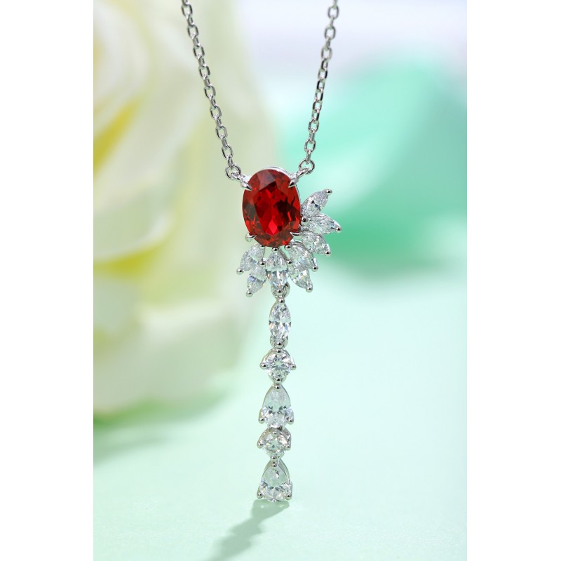 Ruif Jewelry Classic Design S925 Silver 2.22ct Lab Grown Ruby Pendant Necklace Gemstone Jewelry Ruif Jewelry Classic Design S925 Silver 2.22ct Lab Grown Ruby Pendant Necklace Gemstone Jewelry