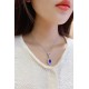 Ruif  Jewelry Classic Design S925 Silver 2.835ct Royal Blue Lab Grown Sapphire Pendant Necklace Gemstone Jewelry