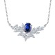 Ruif Jewelry Classic Design S925 Silver 2.715ct Royal Blue Lab Grown Sapphire Pendant Necklace Gemstone Jewelry Ruif Jewelry Classic Design S925 Silver 2.715ct Royal Blue Lab Grown Sapphire Pendant Necklace Gemstone Jewelry