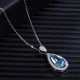 Ruif Jewelry Classic Design S925 Silver 5.26ct Lab Grown Aquamarine Pendant Necklace Gemstone Jewelry Ruif Jewelry Classic Design S925 Silver 5.26ct Lab Grown Aquamarine Pendant Necklace Gemstone Jewelry