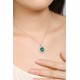 Ruif Jewelry Classic Design S925 Silver 3.54ct Lab Grown Emerald Pendant Necklace Gemstone Jewelry Ruif Jewelry Classic Design S925 Silver 3.54ct Lab Grown Emerald Pendant Necklace Gemstone Jewelry