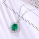 Ruif Jewelry Classic Design S925 Silver 3.54ct Lab Grown Emerald Pendant Necklace Gemstone Jewelry Ruif Jewelry Classic Design S925 Silver 3.54ct Lab Grown Emerald Pendant Necklace Gemstone Jewelry