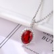 Ruif Jewelry Classic Design S925 Silver 1.43ct Lab Grown Emerald And Sapphire Pendant Necklace Gemstone Jewelry Ruif Jewelry Classic Design S925 Silver 1.43ct Lab Grown Emerald And Sapphire Pendant Necklace Gemstone Jewelry