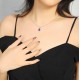Ruif Jewelry Classic Design S925 Silver 1.43ct Lab Grown Emerald And Sapphire Pendant Necklace Gemstone Jewelry Ruif Jewelry Classic Design S925 Silver 1.43ct Lab Grown Emerald And Sapphire Pendant Necklace Gemstone Jewelry