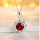 Ruif Jewelry Classic Design S925 Silver 2.522ct Lab Grown Emerald Pendant Necklace royal blue sapphire Red Ruby Gemstone Jewelry Ruif Jewelry Classic Design S925 Silver 2.522ct Lab Grown Emerald Pendant Necklace royal blue sapphire Red Ruby Gemstone Jewelry