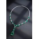 Ruif Jewelry Classic Design S925 Silver 38.35ct Lab Grown Emerald Pendant Necklace Gemstone Jewelry