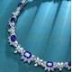 Ruif  Jewelry Classic Design S925 Silver 28.49ct Royal Blue Lab Grown Sapphire Pendant Necklace Gemstone Jewelry