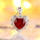 Ruif Jewelry Classic Design S925 Silver 4.68ct Lab Grown Emerald Pendant Necklace royal blue sapphire Red Ruby Gemstone Jewelry Ruif Jewelry Classic Design S925 Silver 4.68ct Lab Grown Emerald Pendant Necklace royal blue sapphire Red Ruby Gemstone Jewelry