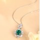 Ruif Jewelry Classic Design S925 Silver 2.45ct Lab Grown Emerald Pendant Necklace royal blue sapphire Red Ruby Gemstone Jewelry Ruif Jewelry Classic Design S925 Silver 2.45ct Lab Grown Emerald Pendant Necklace royal blue sapphire Red Ruby Gemstone Jewelry