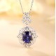 Ruif Jewelry Classic Design S925 Silver 2.45ct Lab Grown Emerald Pendant Necklace royal blue sapphire Red Ruby Gemstone Jewelry Ruif Jewelry Classic Design S925 Silver 2.45ct Lab Grown Emerald Pendant Necklace royal blue sapphire Red Ruby Gemstone Jewelry