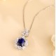 Ruif Jewelry Classic Design S925 Silver 2.45ct Lab Grown Emerald Pendant Necklace royal blue sapphire Red Ruby Gemstone Jewelry Ruif Jewelry Classic Design S925 Silver 2.45ct Lab Grown Emerald Pendant Necklace royal blue sapphire Red Ruby Gemstone Jewelry