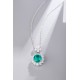 Ruif Jewelry Classic Design S925 Silver 3.42ct Lab Grown Emerald Pendant Necklace royal blue sapphire Red Ruby Gemstone Jewelry Ruif Jewelry Classic Design S925 Silver 3.42ct Lab Grown Emerald Pendant Necklace royal blue sapphire Red Ruby Gemstone Jewelry