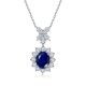Ruif Jewelry Classic Design S925 Silver 3.42ct Lab Grown Emerald Pendant Necklace royal blue sapphire Red Ruby Gemstone Jewelry Ruif Jewelry Classic Design S925 Silver 3.42ct Lab Grown Emerald Pendant Necklace royal blue sapphire Red Ruby Gemstone Jewelry