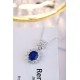 Ruif Jewelry Classic Design S925 Silver 3.42ct Lab Grown Emerald Pendant Necklace royal blue sapphire Red Ruby Gemstone Jewelry Ruif Jewelry Classic Design S925 Silver 3.42ct Lab Grown Emerald Pendant Necklace royal blue sapphire Red Ruby Gemstone Jewelry