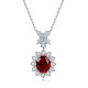 Ruif Jewelry Classic Design S925 Silver 3.42ct Lab Grown Emerald Pendant Necklace royal blue sapphire Red Ruby Gemstone Jewelry Ruif Jewelry Classic Design S925 Silver 3.42ct Lab Grown Emerald Pendant Necklace royal blue sapphire Red Ruby Gemstone Jewelry