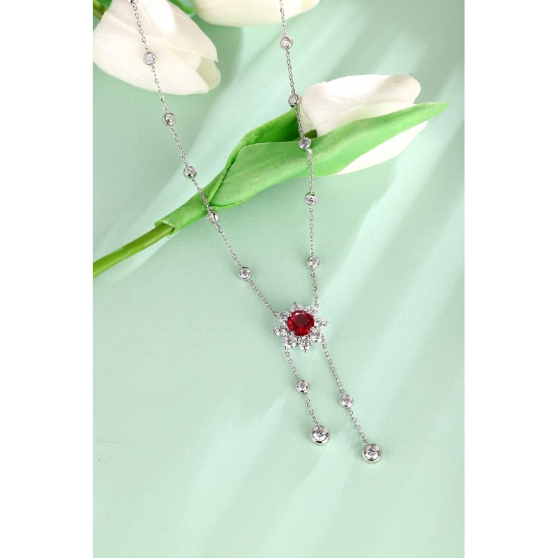 Ruif Jewelry Classic Design S925 Silver 2.62ct Lab Grown Emerald Pendant Necklace royal blue sapphire Red Ruby Gemstone Jewelry Ruif Jewelry Classic Design S925 Silver 2.62ct Lab Grown Emerald Pendant Necklace royal blue sapphire Red Ruby Gemstone Jewelry