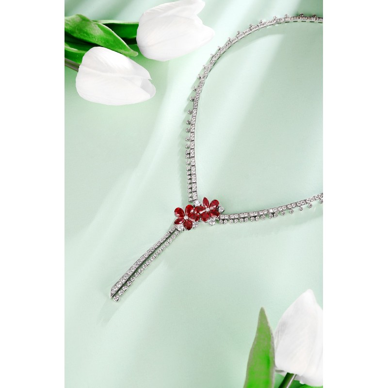Ruif Jewelry Classic Design S925 Silver 9.98ct Lab Grown Ruby Pendant Necklace Gemstone Jewelry Ruif Jewelry Classic Design S925 Silver 9.98ct Lab Grown Ruby Pendant Necklace Gemstone Jewelry