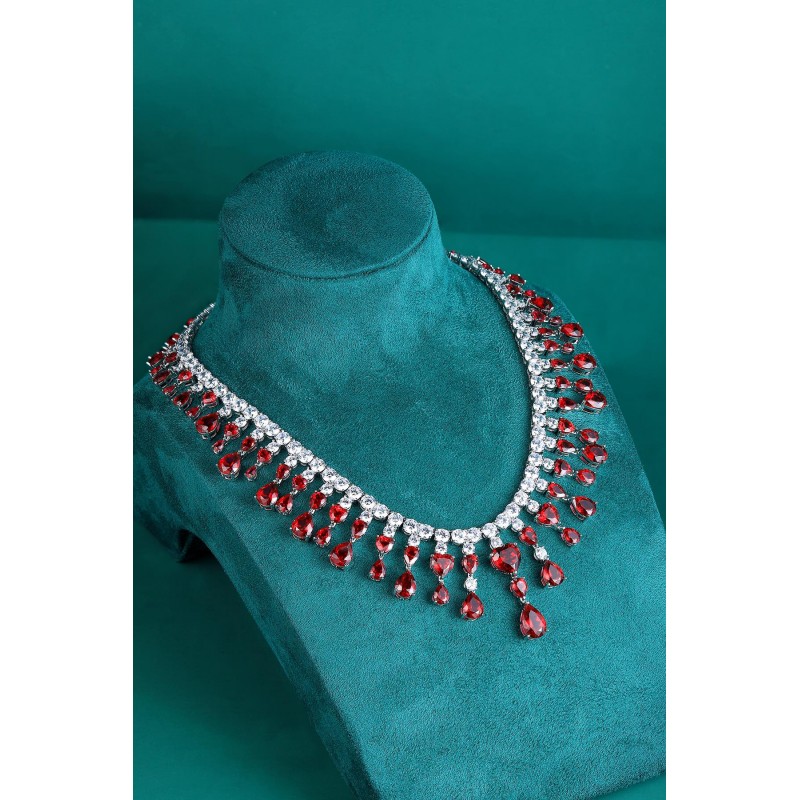 Ruif Jewelry Classic Design S925 Silver 93.75ct Lab Grown Ruby Pendant Necklace Gemstone Jewelry Ruif Jewelry Classic Design S925 Silver 93.75ct Lab Grown Ruby Pendant Necklace Gemstone Jewelry