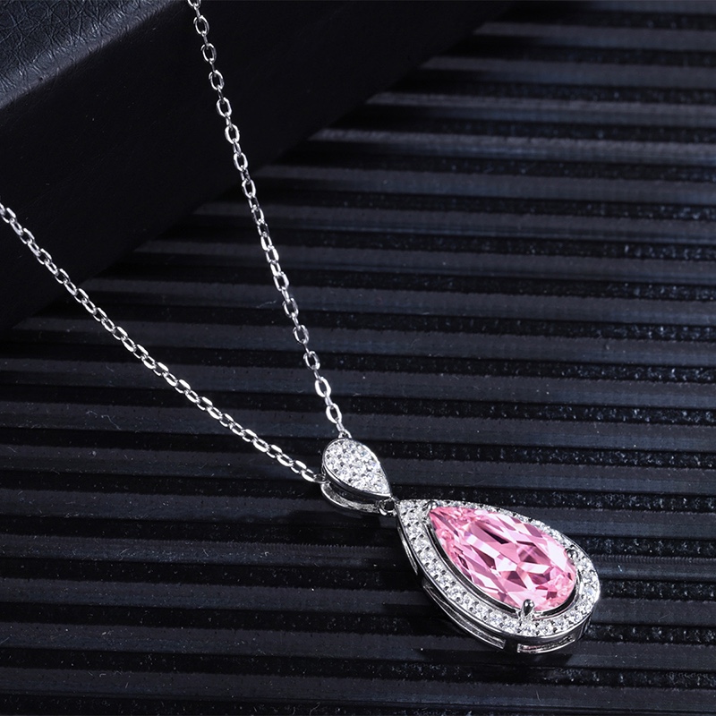 Ruif Jewelry Classic Design S925 Silver 5.265ct Lab Grown Sapphire Morgan Pink Pendant Necklace Gemstone Jewelry Ruif Jewelry Classic Design S925 Silver 5.265ct Lab Grown Sapphire Morgan Pink Pendant Necklace Gemstone Jewelry