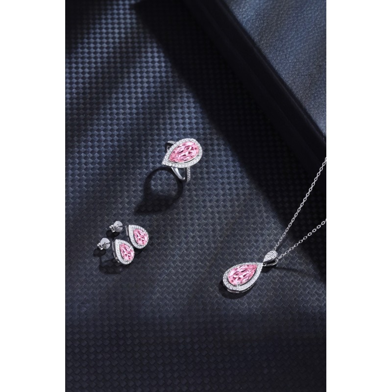 Ruif Jewelry Classic Design S925 Silver 5.265ct Lab Grown Sapphire Morgan Pink Pendant Necklace Gemstone Jewelry Ruif Jewelry Classic Design S925 Silver 5.265ct Lab Grown Sapphire Morgan Pink Pendant Necklace Gemstone Jewelry