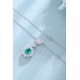 Ruif Jewelry Classic Design S925 Silver 1.78ct Lab Grown Emerald Sapphire And Ruby Pendant Necklace Gemstone Jewelry